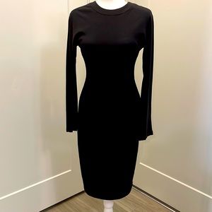 Vintage Victoria’s Secret black dress by Moda International with Brooch Size 10